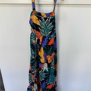 Entro Multicolor Abstract Print Dress